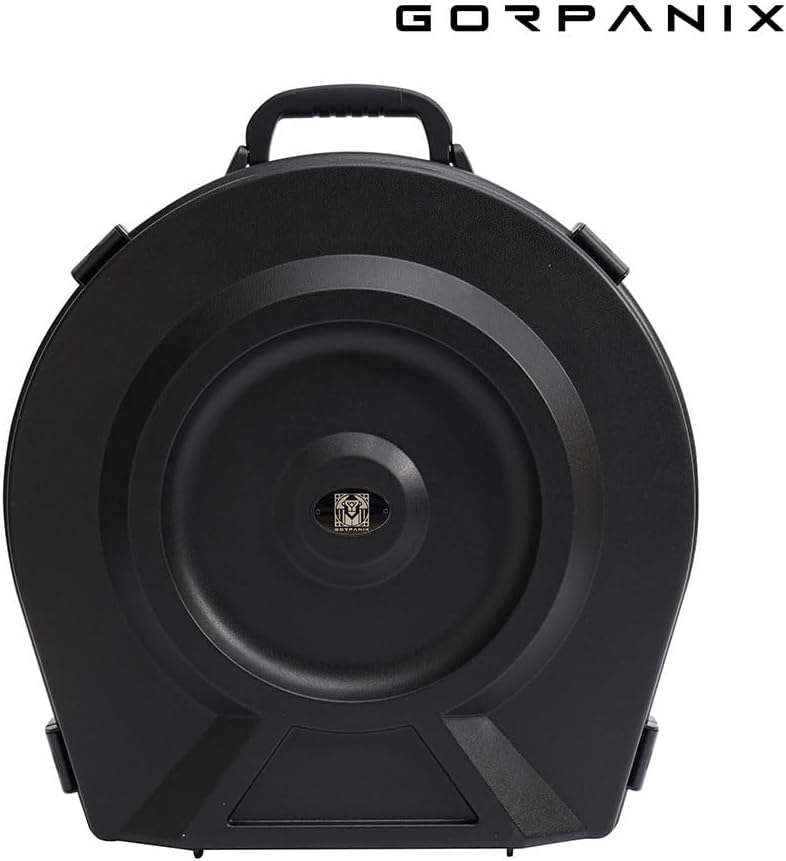 C1000 20" Rolling Cymbal Case, IP67 Waterproof Hard Shell Drum Gear Case with Wheels and Foam Insert, Fits Up to 10 * 21" Cymbals, Travel-Ready Storage for Touring Drummers, Black