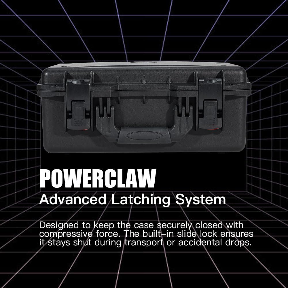 P2000 Hard Pistol Case – Fits 5 Pistols & 15 Mags | Waterproof, Crushproof, Lockable Gun Safe for Travel & Range | Adapts to TSA-Approved Locks