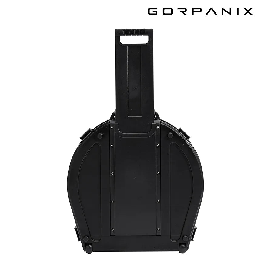 C1000T 22" Rolling Cymbal Case, IP67 Waterproof Hard Shell Drum Gear Case with Wheels and Foam Insert, Fits Up to 10 * 21" Cymbals, Travel-Ready Protective Storage for Touring Drummers, Black