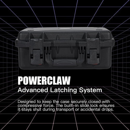 GORPANIX P1500 Polypropylene Hard Shell Ultra-Safe 16" Equipment Box with Customizable Cubed Foam For Road & Flight, Stackable, Crushproot, Waterproof Hard Case for Camera, Drone, Tools, Electronics