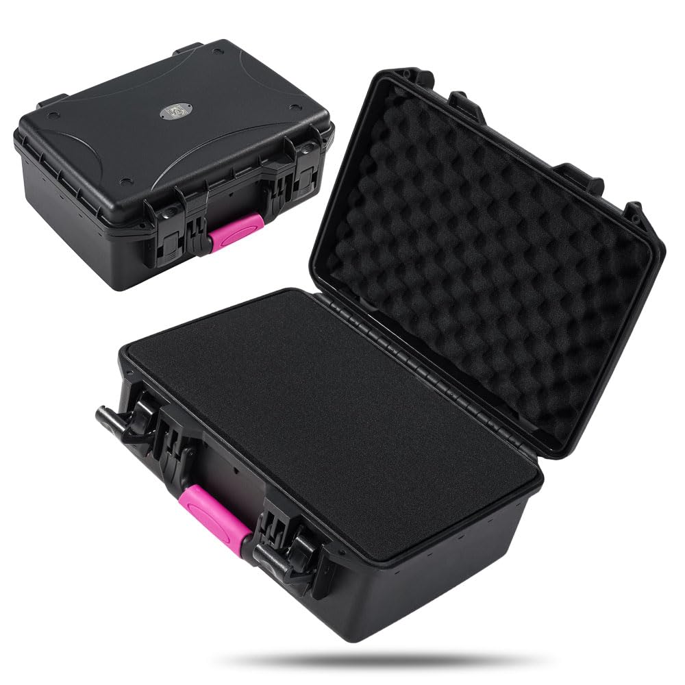 P2000 Hard Pistol Case – Fits 5 Pistols & 15 Mags | Waterproof, Crushproof, Lockable Gun Safe for Travel & Range | Adapts to TSA-Approved Locks