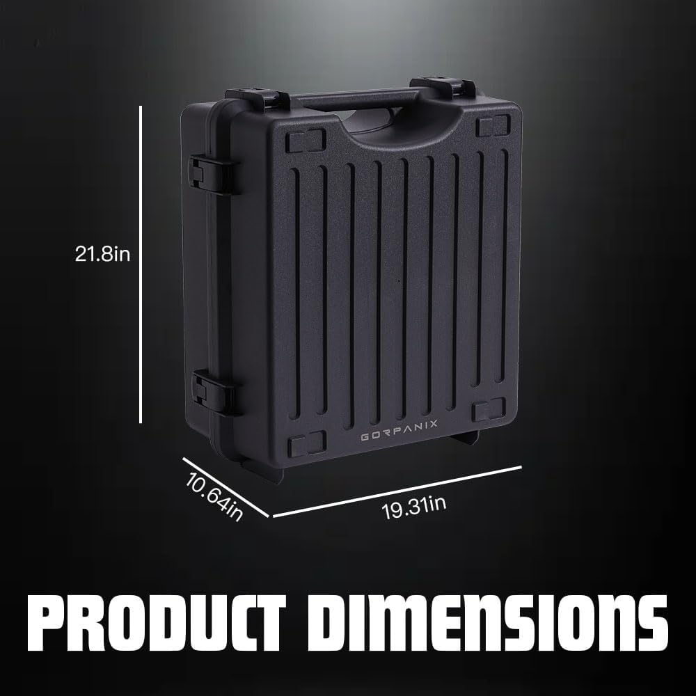 🌟Midnight Black-Drum Hardware Hard Shell Case, Snare Drum Case, Fits Up to 14"x5.5"/14"x6.5" Drum