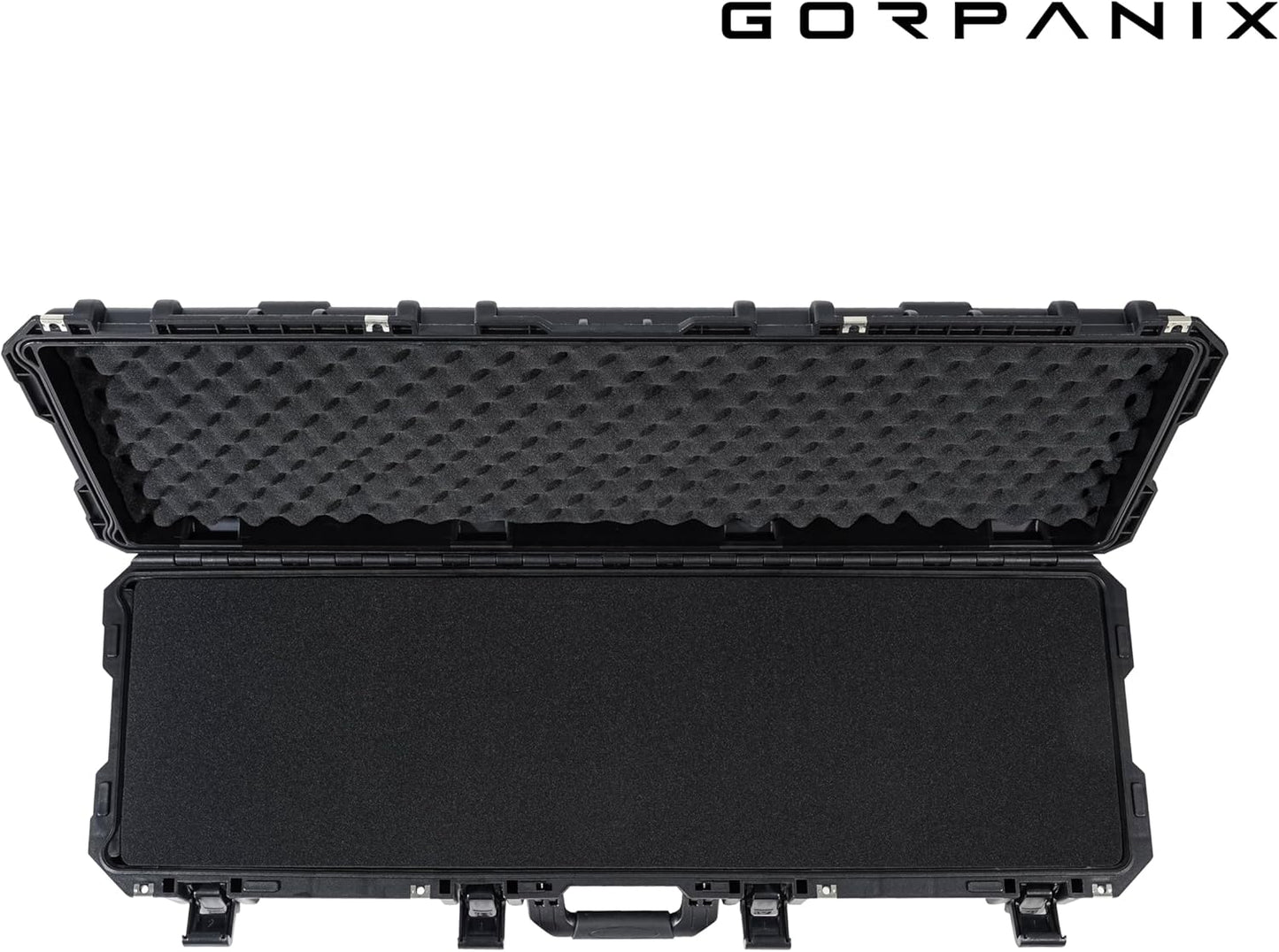 Rolling Long Cases - Protective Hard Case For Camera, Rifle, Gear, Equipment | Waterproof, Crushproof, Lockable Gun Safe for Travel & Range | Adapts to TSA-Approved Locks