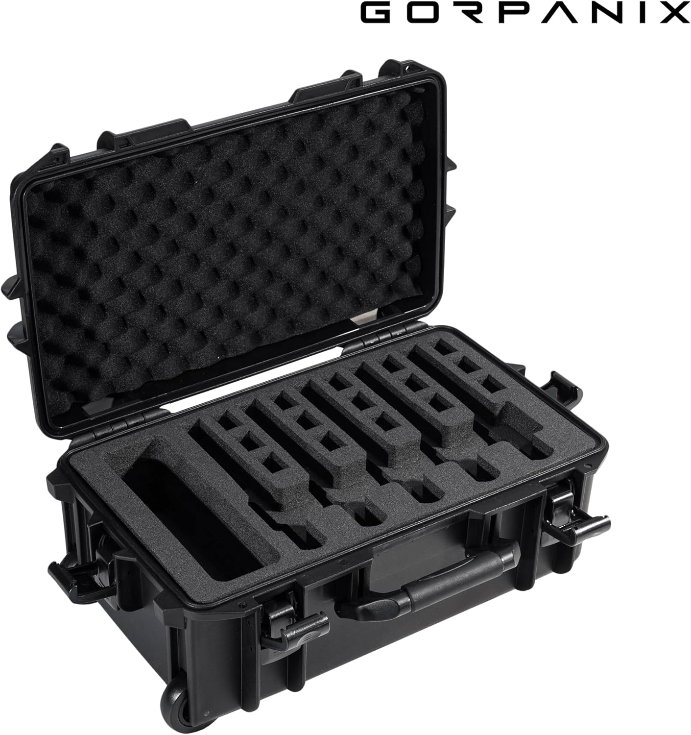 P3000 Hard Pistol Case – Fits 6 Pistols & 15 Mags | Waterproof, Crushproof, Lockable Gun Safe for Travel & Range | Adapts to TSA-Approved Locks