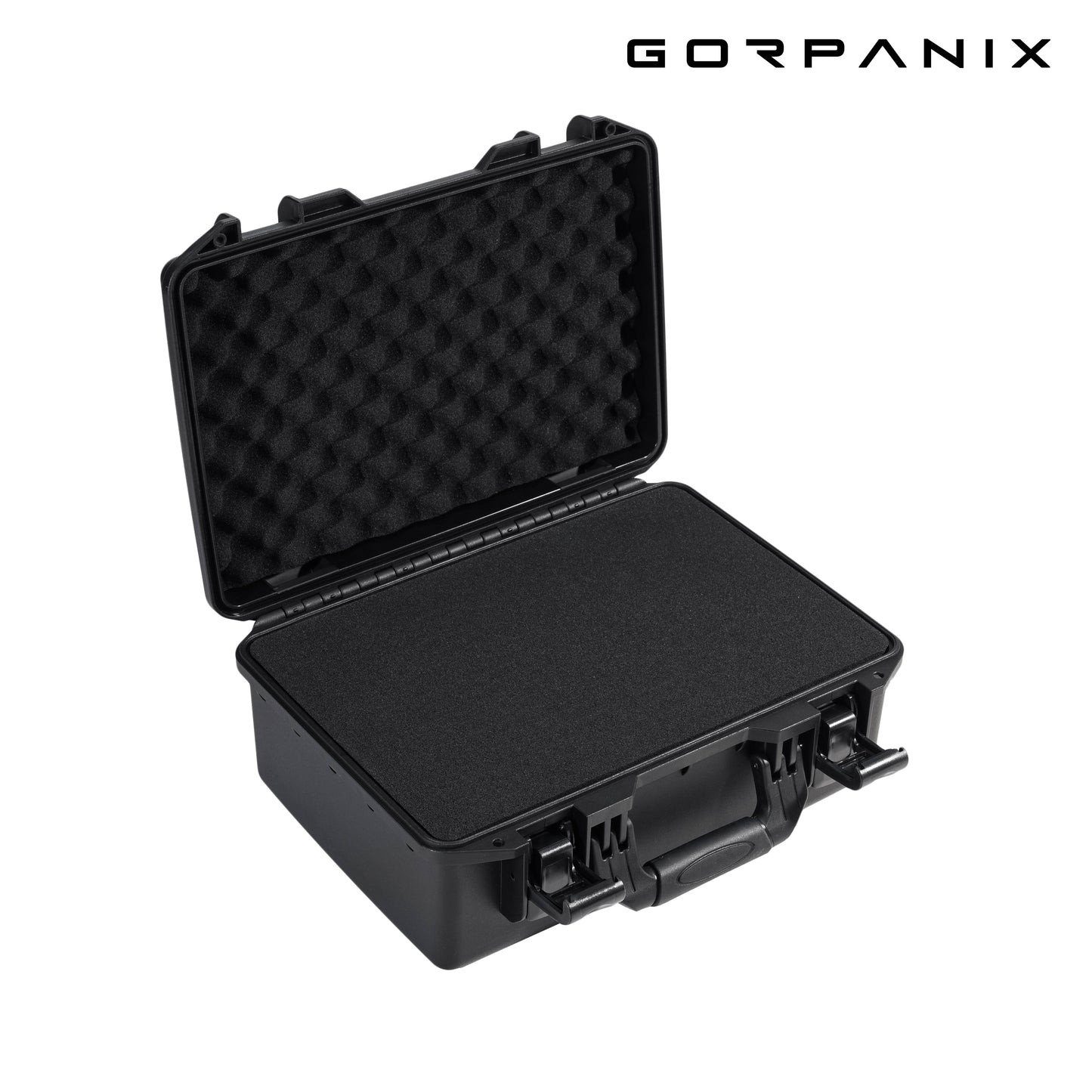 🌟Midnight Black-Pistol Hard Shell Case With Locks Fits 5 Pistol 15 Mags for Handgun Safe