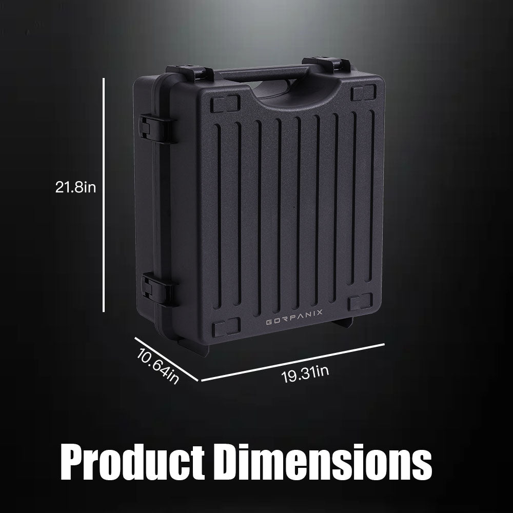🌟Midnight Black-Drum Hardware Hard Shell Case, Snare Drum Case, Fits Up to 14"x5.5"/14"x6.5" Drum