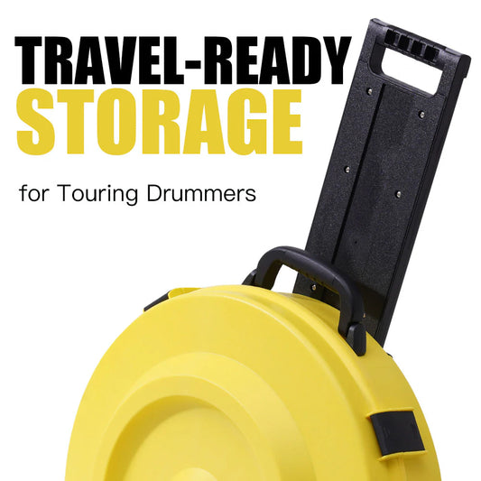 GORPANIX 22" Rolling Cymbal Hard Case-Volt Yellow