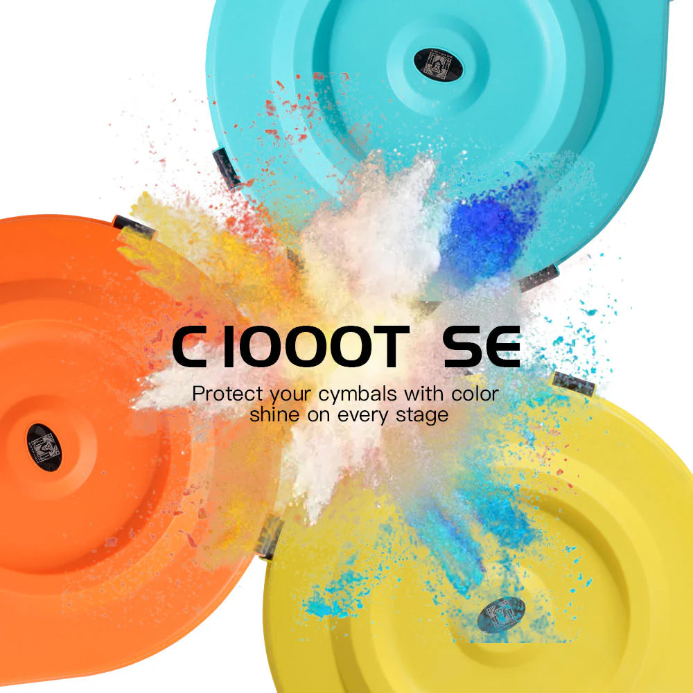 GORPANIX 22" Rolling Cymbal Hard Case-Volt Yellow