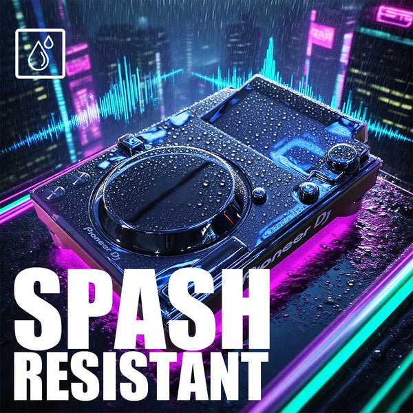 Splash-resistant GORPANIX cover on Pioneer CDJ-3000, ideal for protecting DJ gear in wet or high-energy environments.