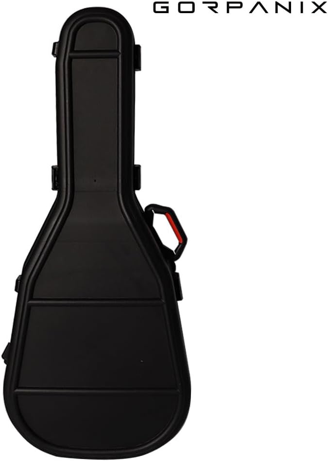 Polypropylene Hard Shell Ultra-Safe 41" 42" Acoustic Guitar Case for Road & Flight, Stackable, Crushproot, Waterproof, Professional Gear for Bands, Touring, Multi-Instrument, Bulk Logistics