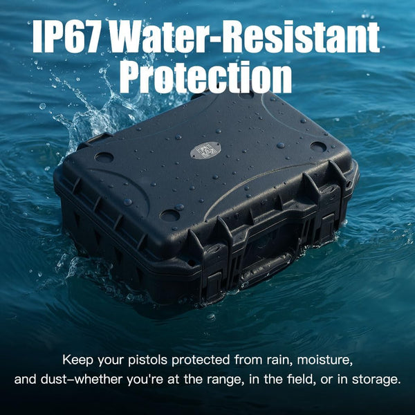 GORPANIX P1500 Polypropylene Hard Shell Ultra-Safe 16" Equipment Box with Customizable Cubed Foam For Road & Flight, Stackable, Crushproot, Waterproof Hard Case for Camera, Drone, Tools, Electronics