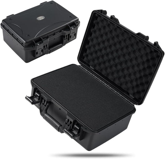 GORPANIX P1500 Polypropylene Hard Shell Ultra-Safe 16" Equipment Box with Customizable Cubed Foam For Road & Flight, Stackable, Crushproot, Waterproof Hard Case for Camera, Drone, Tools, Electronics
