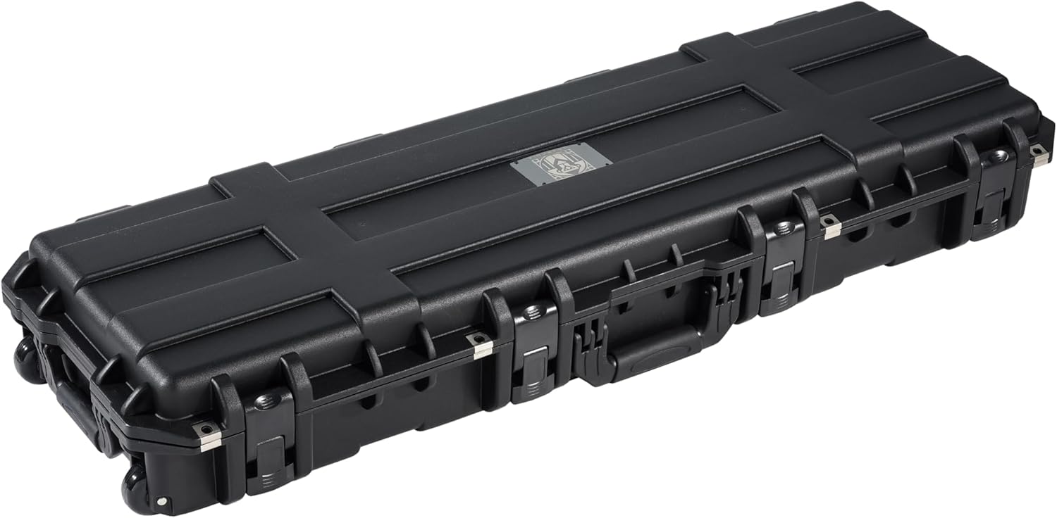 Rolling Long Cases - Protective Hard Case For Camera, Rifle, Gear, Equipment | Waterproof, Crushproof, Lockable Gun Safe for Travel & Range | Adapts to TSA-Approved Locks
