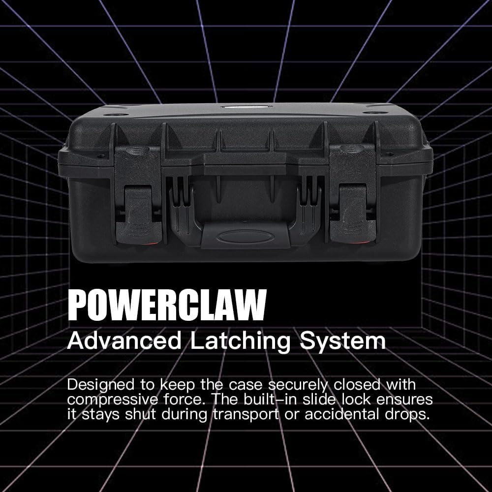 GORPANIX P1500 Polypropylene Hard Shell Ultra-Safe 16" Equipment Box with Customizable Cubed Foam For Road & Flight, Stackable, Crushproot, Waterproof Hard Case for Camera, Drone, Tools, Electronics