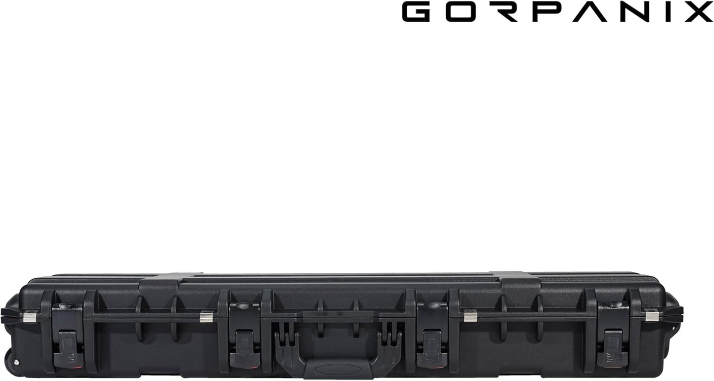 Rolling Long Cases - Protective Hard Case For Camera, Rifle, Gear, Equipment | Waterproof, Crushproof, Lockable Gun Safe for Travel & Range | Adapts to TSA-Approved Locks