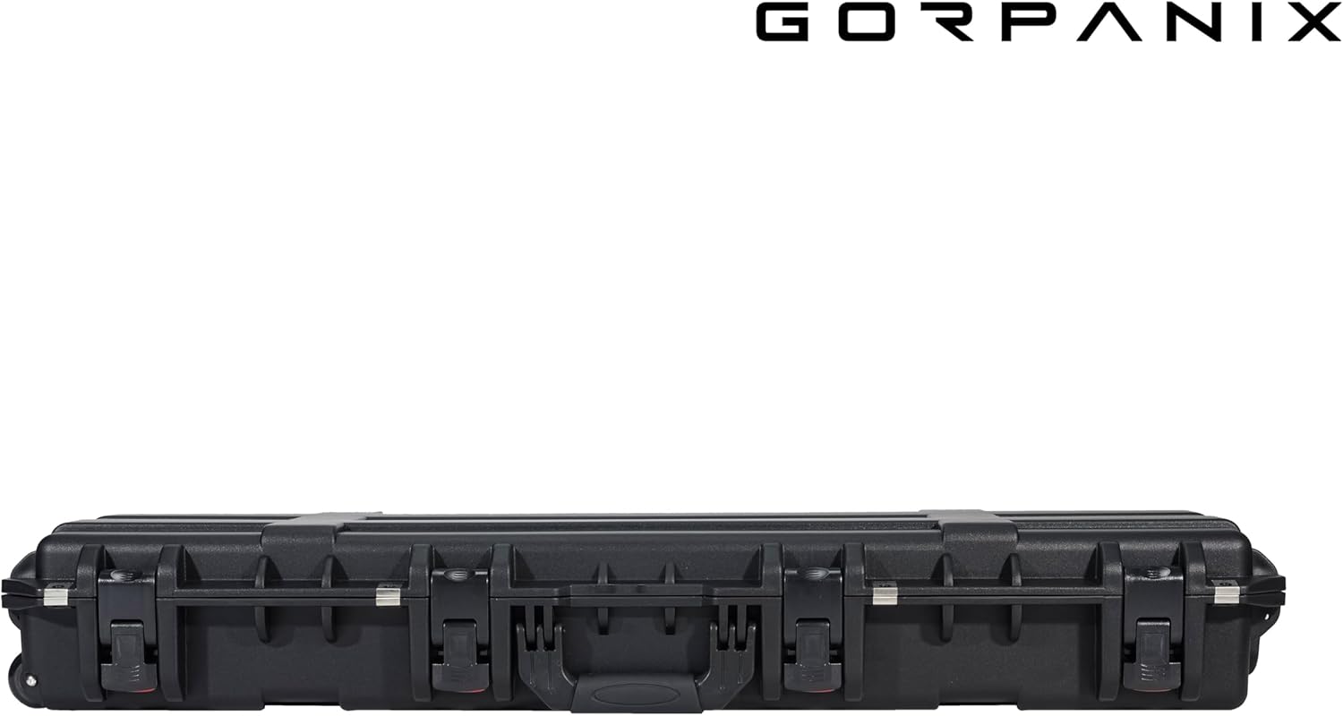 Rolling Long Cases - Protective Hard Case For Camera, Rifle, Gear, Equipment | Waterproof, Crushproof, Lockable Gun Safe for Travel & Range | Adapts to TSA-Approved Locks