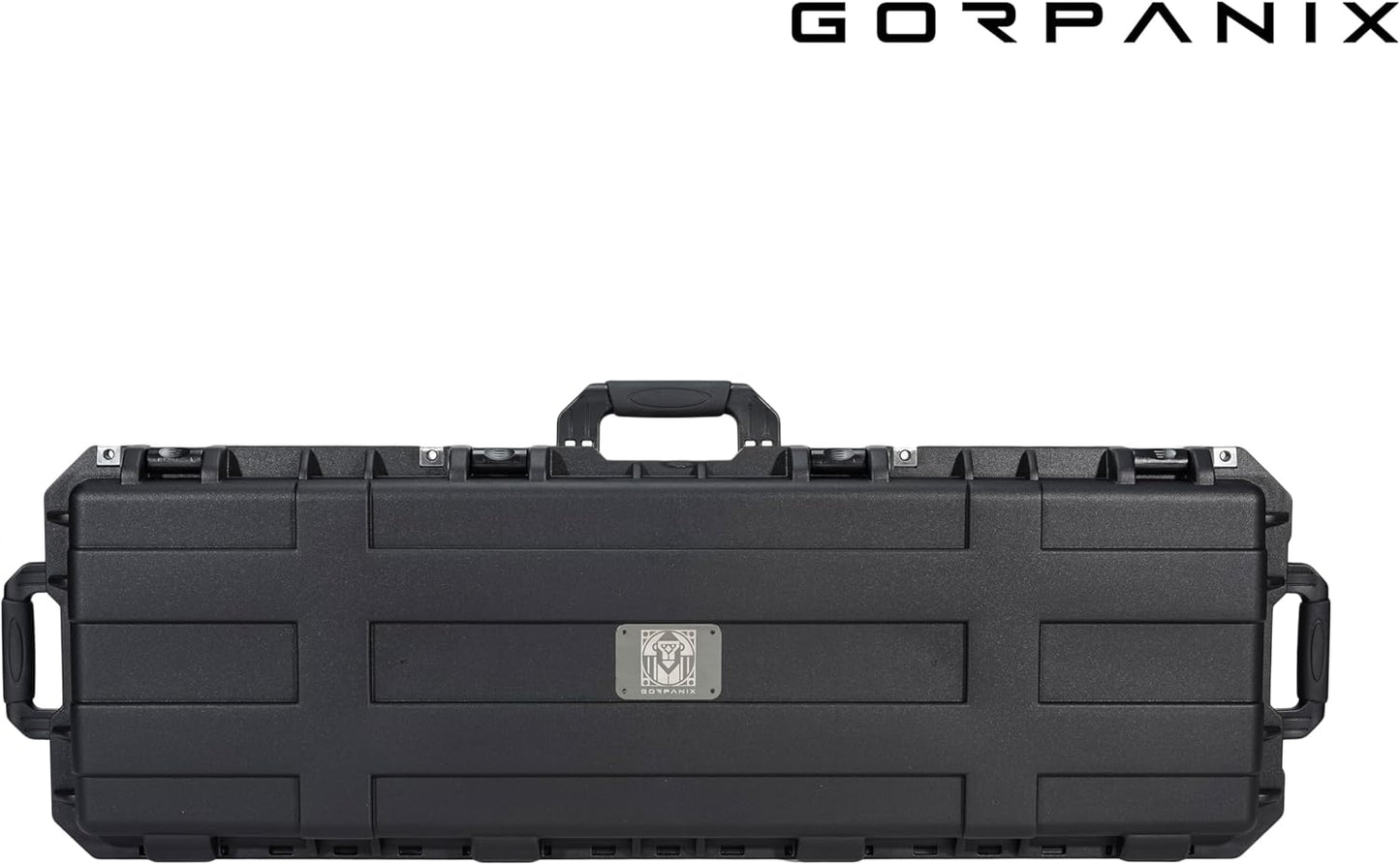 Rolling Long Cases - Protective Hard Case For Camera, Rifle, Gear, Equipment | Waterproof, Crushproof, Lockable Gun Safe for Travel & Range | Adapts to TSA-Approved Locks