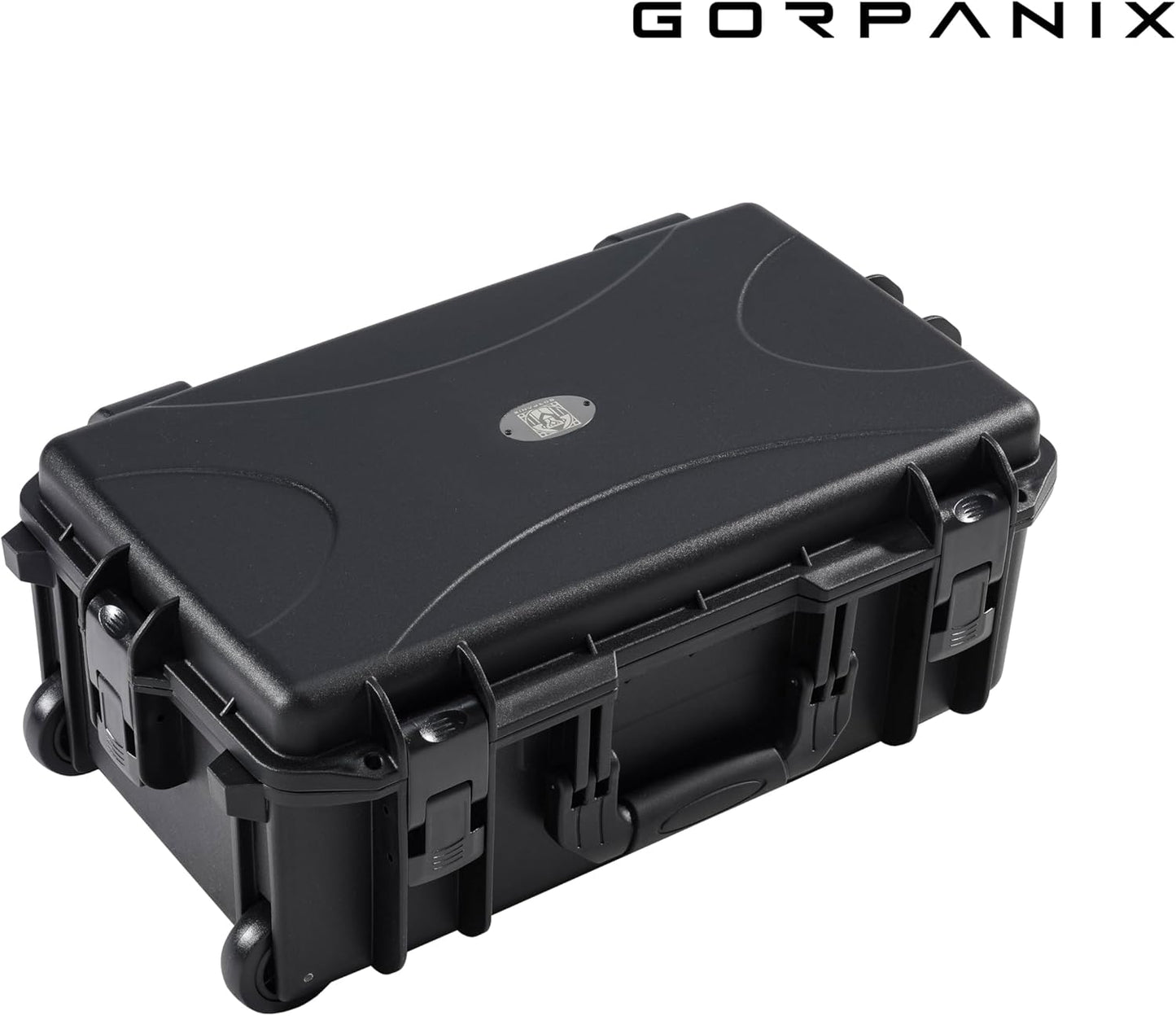 P3000 Hard Pistol Case – Fits 6 Pistols & 15 Mags | Waterproof, Crushproof, Lockable Gun Safe for Travel & Range | Adapts to TSA-Approved Locks