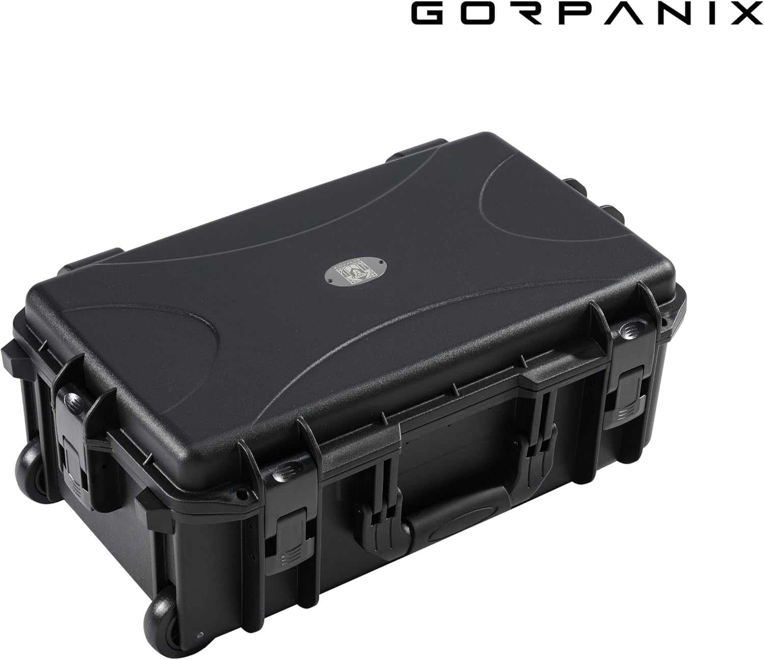 P3000 Hard Pistol Case – Fits 6 Pistols & 15 Mags | Waterproof, Crushproof, Lockable Gun Safe for Travel & Range | Adapts to TSA-Approved Locks