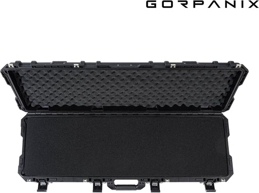 Rolling Long Cases - Protective Hard Case For Camera, Rifle, Gear, Equipment | Waterproof, Crushproof, Lockable Gun Safe for Travel & Range | Adapts to TSA-Approved Locks