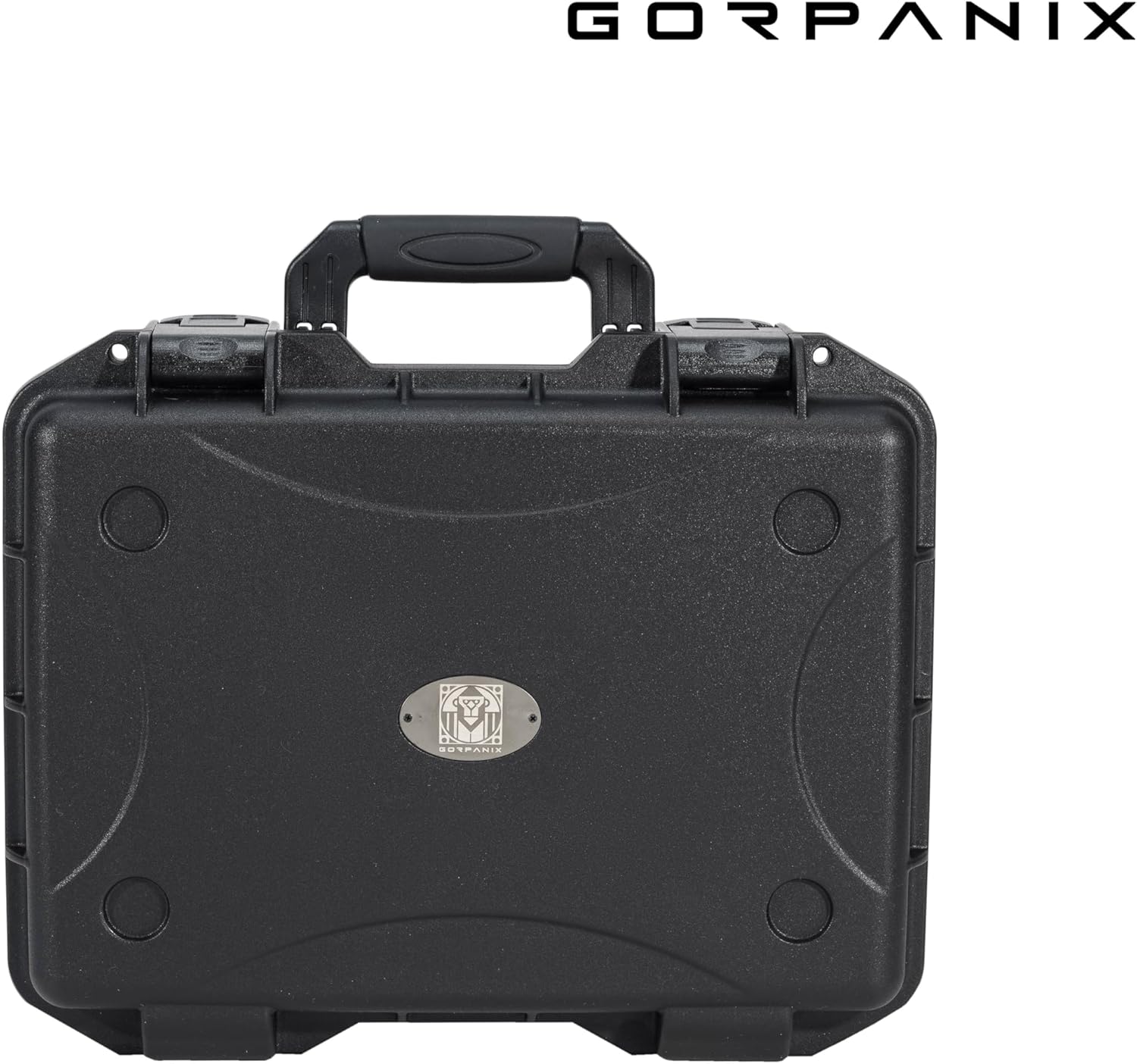 GORPANIX P1500 Polypropylene Hard Shell Ultra-Safe 16" Equipment Box with Customizable Cubed Foam For Road & Flight, Stackable, Crushproot, Waterproof Hard Case for Camera, Drone, Tools, Electronics