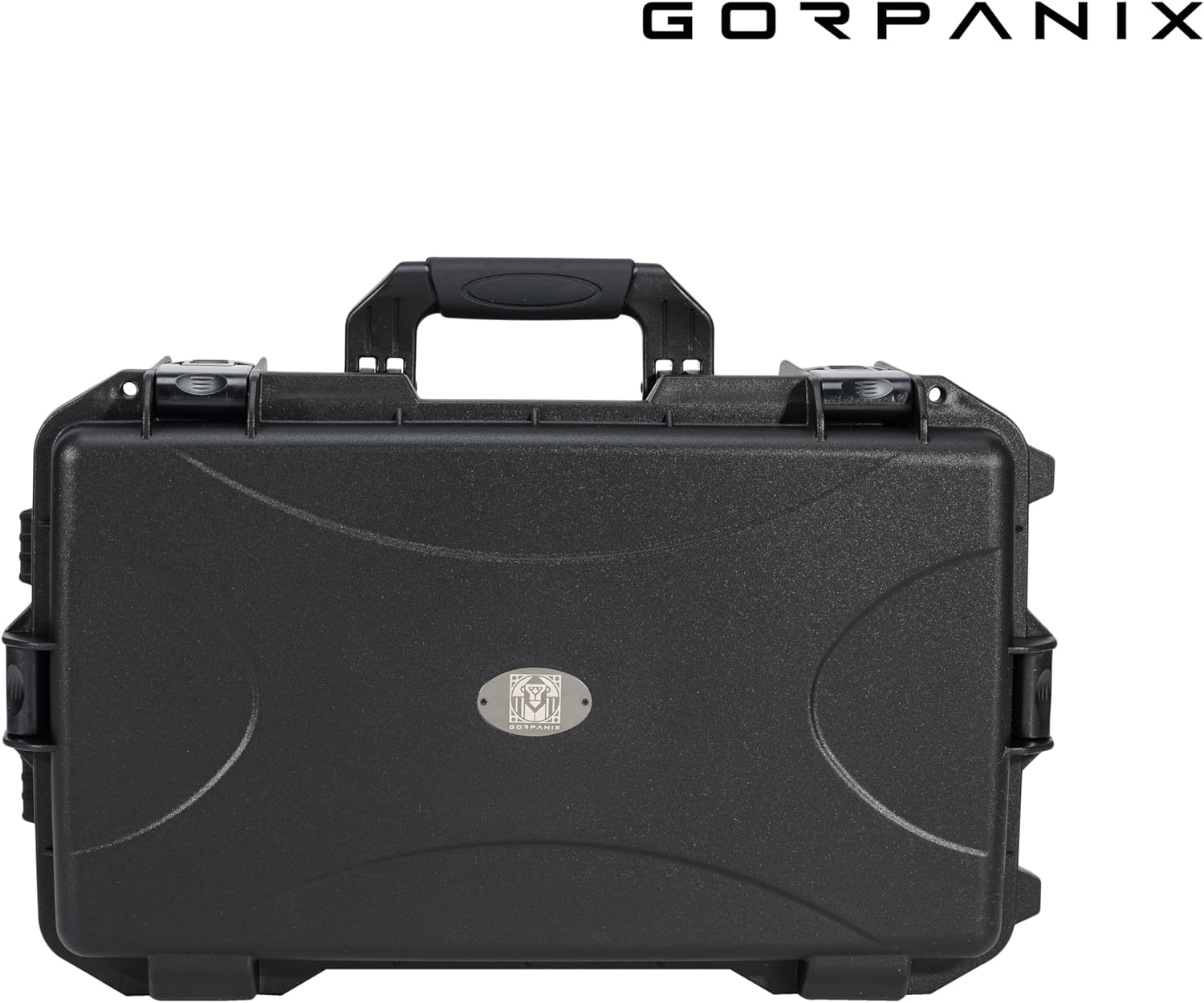 P3000 Hard Pistol Case – Fits 6 Pistols & 15 Mags | Waterproof, Crushproof, Lockable Gun Safe for Travel & Range | Adapts to TSA-Approved Locks