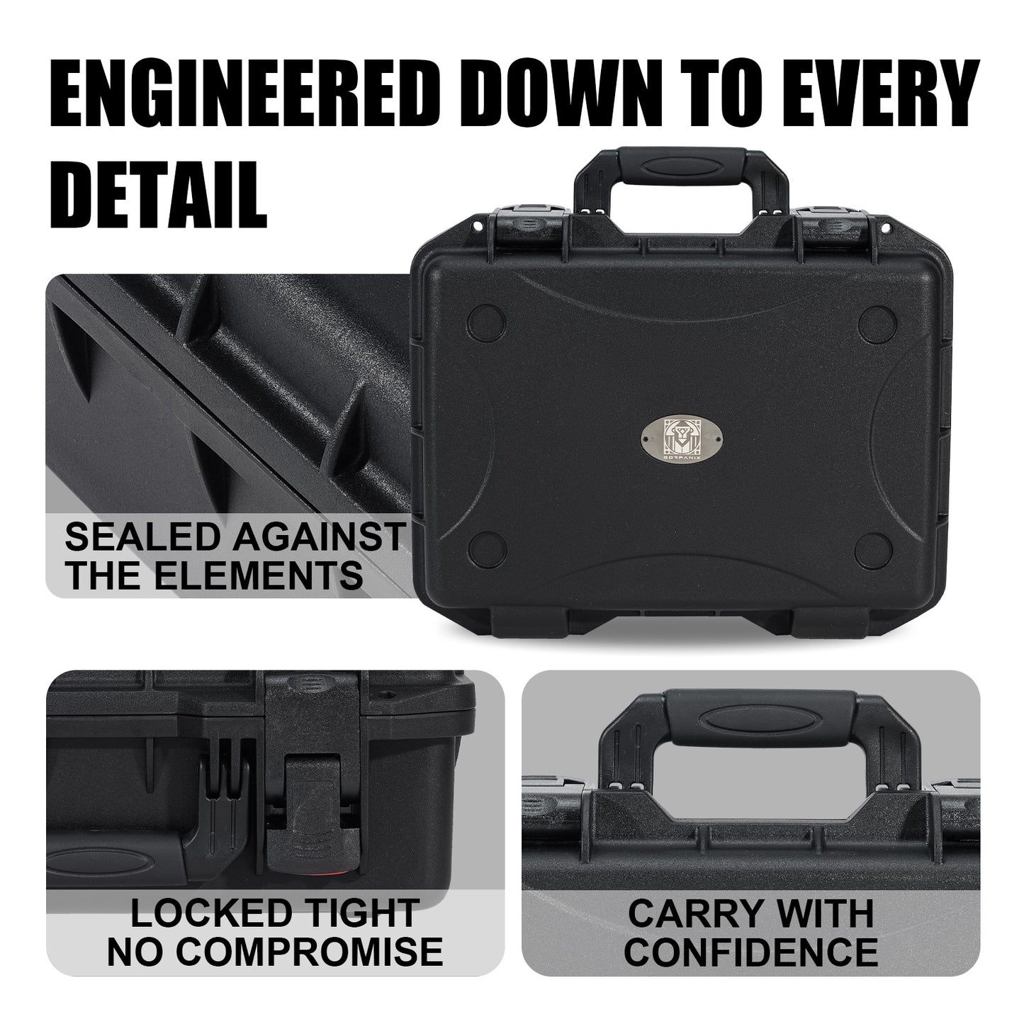 GORPANIX P1500 16-inch Hard Shell Ultra-Safe Protective Case with Customizable Foam