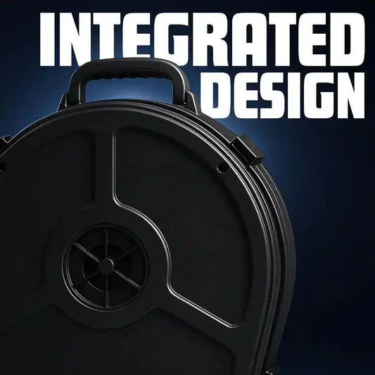 GORPANIX 22" Cymbal Hard Case-Standard Midnight Black with integrated design for compact, secure cymbal storage.