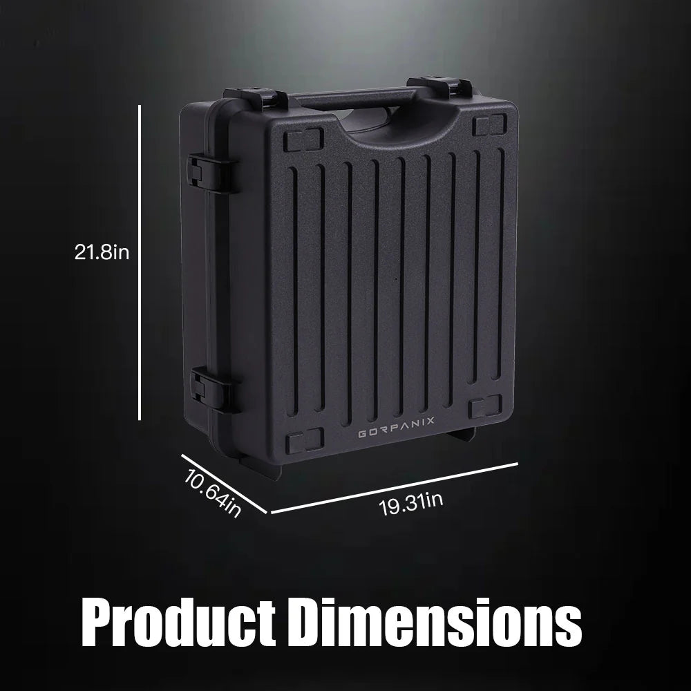 GORPANIX Snare Drum Hard Case-Midnight Black