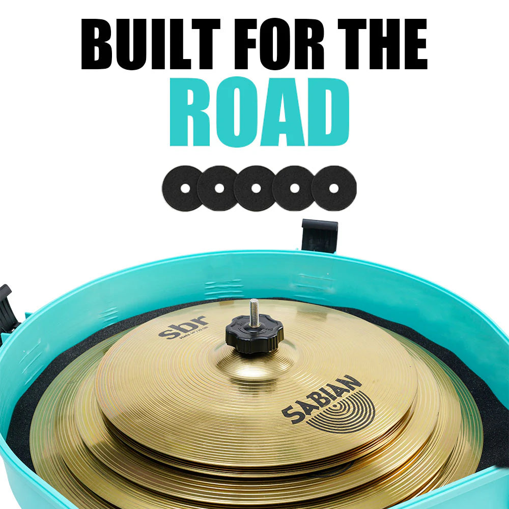 GORPANIX 22" Rolling Cymbal Hard Case-Arctic Mint