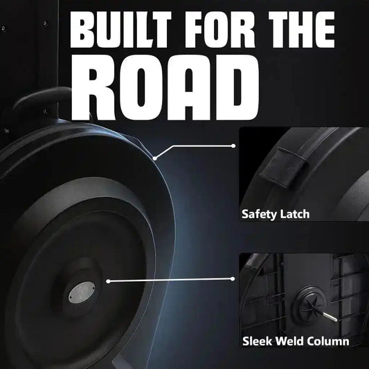 GORPANIX 22" Rolling Cymbal Hard Case built for the road with safety latch and reinforced weld column for rugged use.